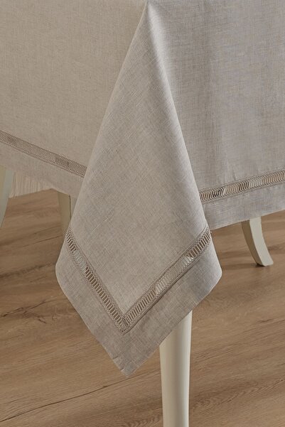 ÖDEL HOME Linen Intermediate Lace Table Cloth