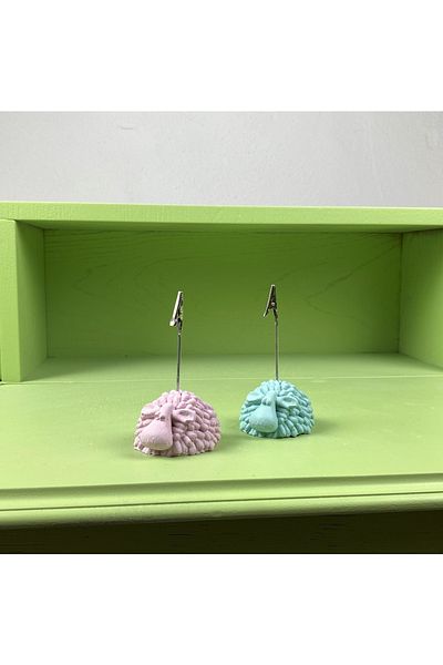 oasis decoration Lamb Note Holder Set of 2 (pink Magic - Mint)