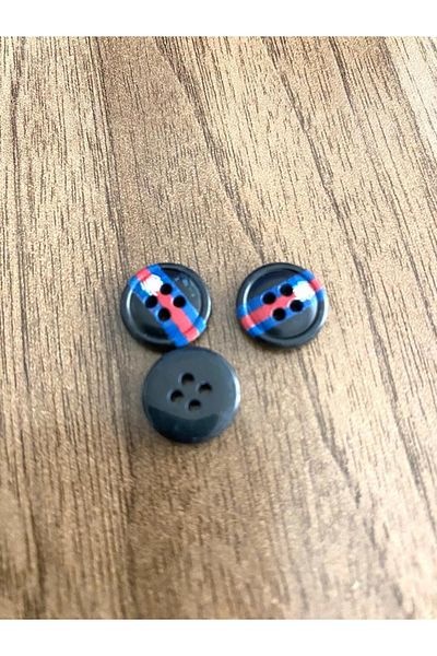 canan dizayn 12.5 mm 4 Holes Special Production Polyester Button(25 Pcs)
