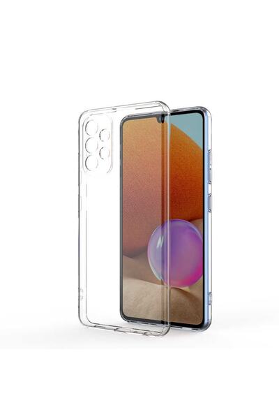Samsung Galaxy A52 Case Soft Super Silicone Transparent Cover with Zore Camera Protection