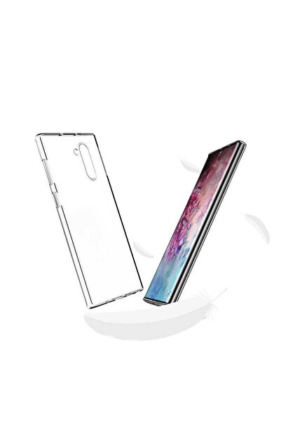 ZM STORE Samsung Galaxy Note 10 Kılıf Zore Süper Silikon Ince Şeffaf Kapak
