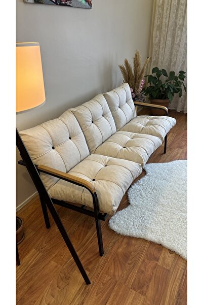 Modern Style Home Modern Avcılar Balkon, Bahçe, Cafe - Metal Kanepe Koltuk Ta...