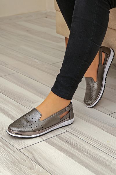 Ewen Tomm Orthopedic Laser Perforated Women's Ballerina Shoes