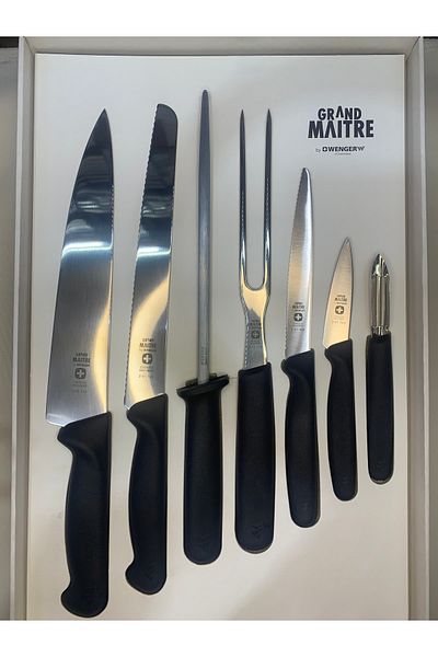 Wenger Grand Maitre310131 Professional Chef Knife Set Stainless Steel Swiss Made Chef Knife Set 7