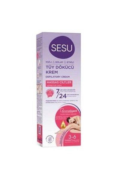 Sesu 100 ml Cream Colored Hair Remover Sensitive Skin