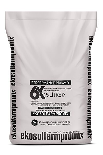 EkosolFarm Fidan Fide Dikim Harcı Performans Pro6mix Gübre 15 Litre