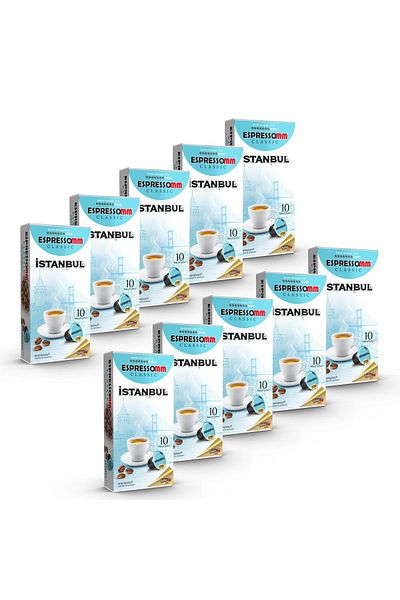 ESPRESSOMM ® Classic Istanbul Capsule Coffee (100 Pieces) - Nespresso® Compatible*