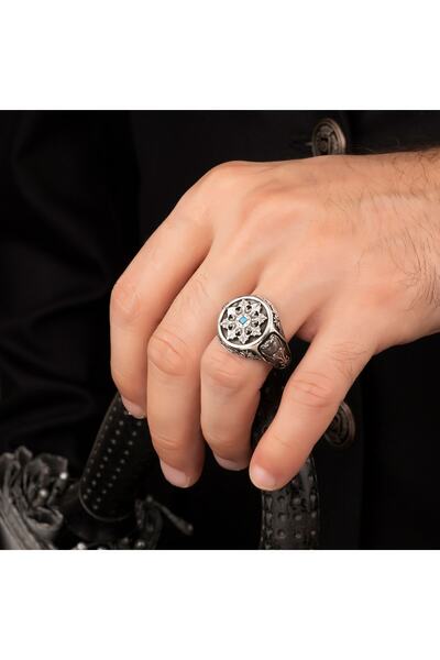 Argento Silver Firuze Taşlı 925 Ayar Gümüş Yüzük