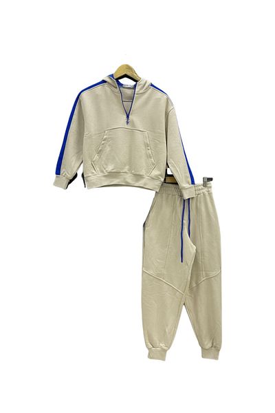 Marions Σετ φόρμας για κορίτσια με κουκούλα Saks Blue
