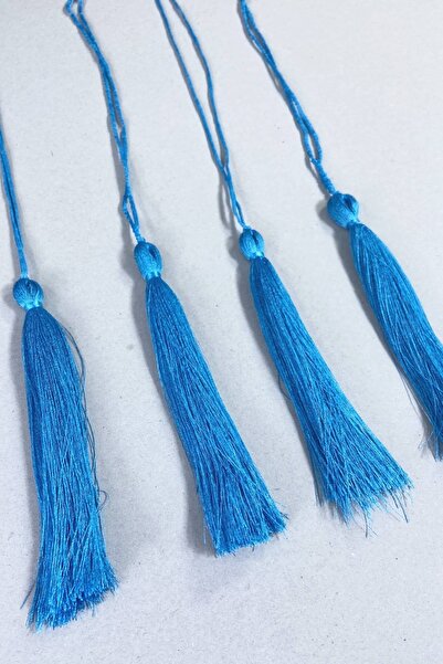 Bontex Kep Püskülü Turkuaz Uzun Kep Süsleme Püskülü 1 Paket 10 Adet Boy 20 Cm...