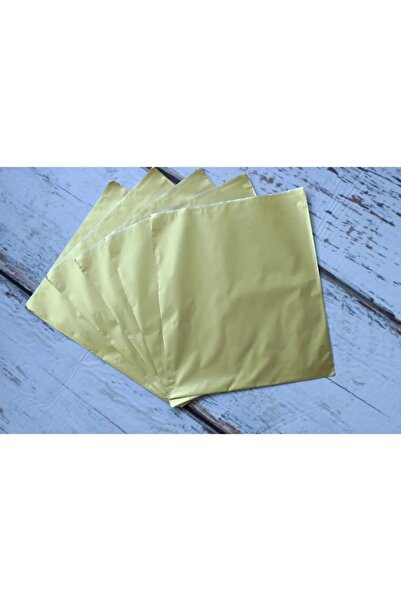 BossPack Metalize Bantlı (10x12 Cm) Jelatin Hediye Poşeti (50 Adet) - Renkli Hediye Poşeti