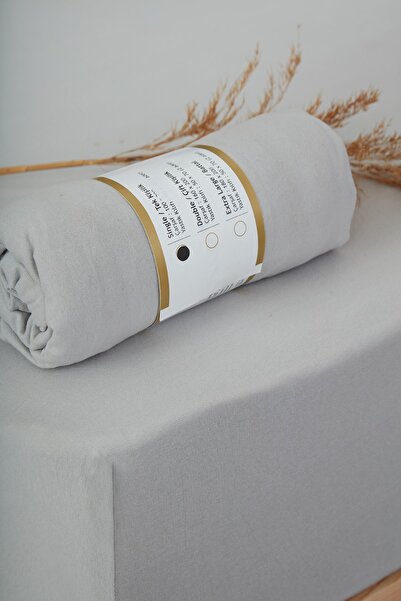 BONJARDİNHOME Combed Cotton Elastic Sheet for Single Person