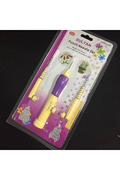 MinaCarin Sultan Punch Iğnesi Seti, 3 Farklı Iğne Ve Iplik Geçirici