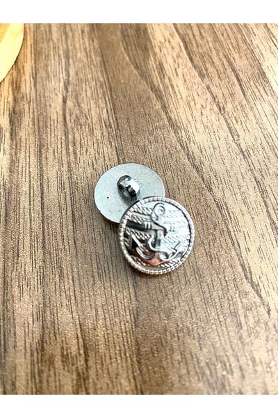 canan dizayn 18 Mm Black Nickel Anchor Button with Foot (15 PCS)