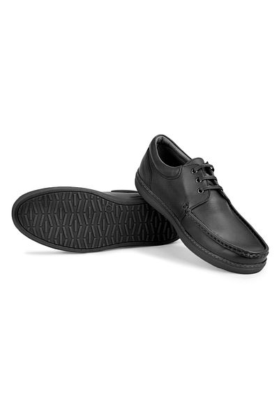 Ducavelli Jazzy Genuine Leather Men's Casual Shoes Black