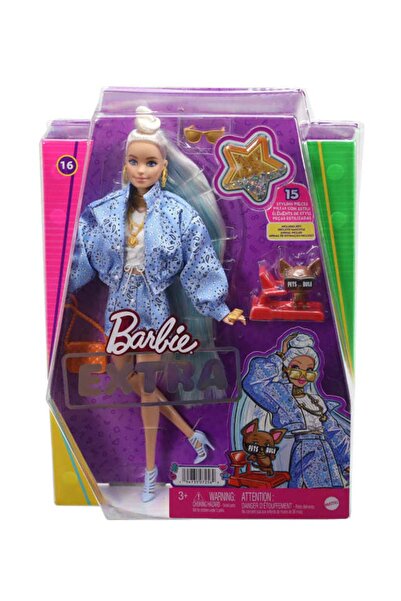 mattel Μπάρμπι Έξτρα - Μπέιμπι και το σκυλάκι της με μπλε σετ