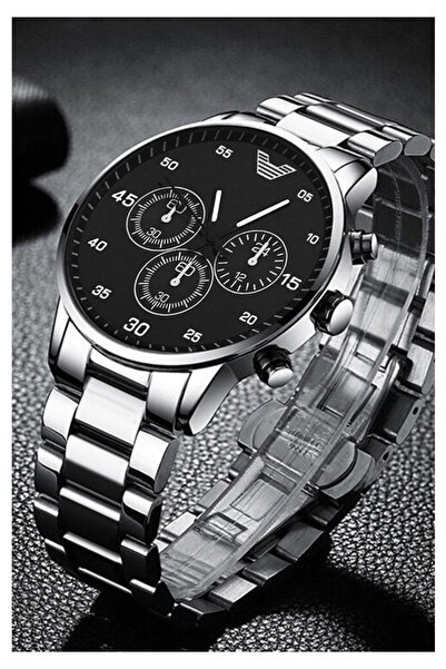 İSTLİV Men's Analog Silver Color Wristwatch