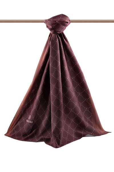 Vissona Medina Women's Silk Shawl - Copper Color, Luxury Design-1