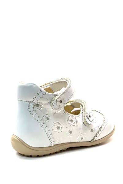 Tuğba Ortopedi 72-1 Full Orthopedic 100% Genuine Leather Baby Girl White Shoes