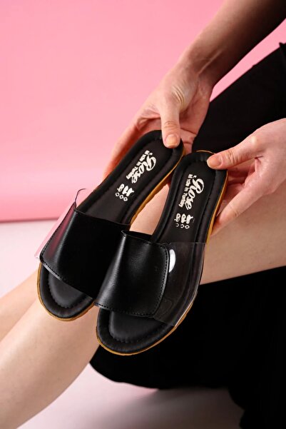 Armis Kadın Kaymaz Şeffaf Sokak Plaj Banyo Yazlık Gündelik Terlik