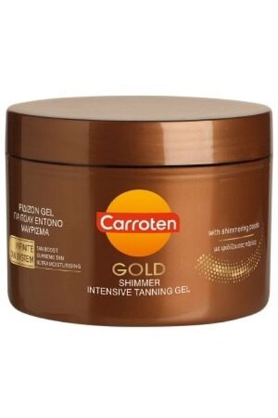 Carroten Gold Shimmer Tanning Spf 0 Gold Shimmer Bronzing Sun Gel 150 ml
