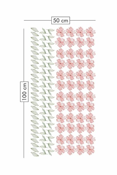 Piksel Grafik Seasonal Flowers Wall Sticker