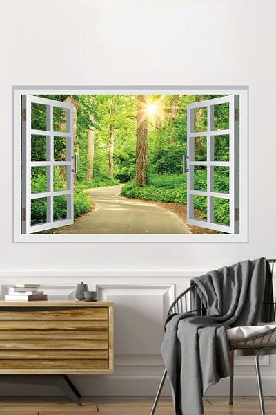 Piksel Grafik Αυτοκόλλητο 3D Landscape Forest