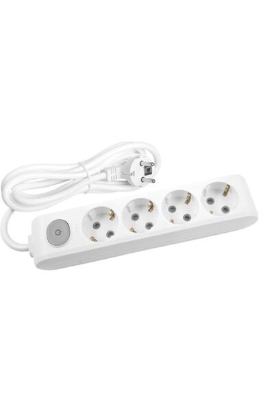 VİKO Ml-90117405 Multi-let 4lü Anahtarlı Çocuk Korumalı Topraklı 5 Metre Kabl...