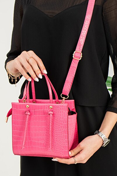 ESTUTE Γυναικεία τσάντα ώμου και χεριού με κόμπους Mini City