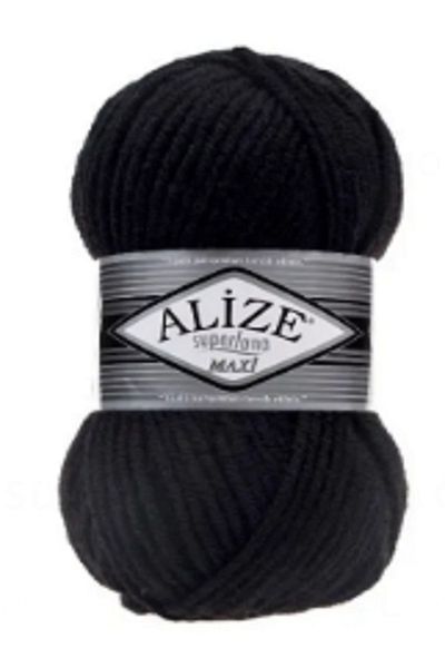 Alize Superlena Maxi Black 5 Pieces Color: 60