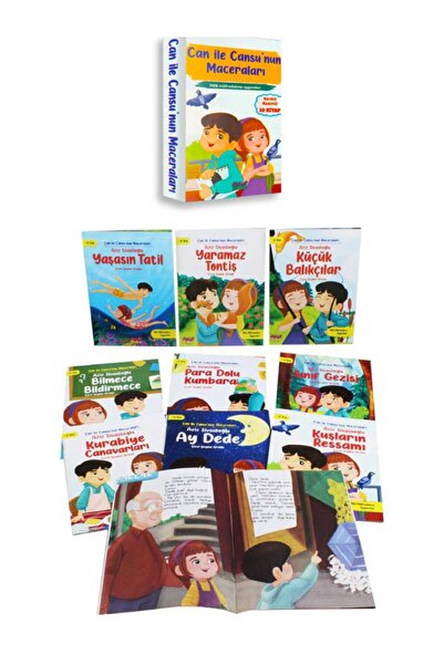 Aktif Zeka Yayınları Can İle Cansu nun Maceraları - 10 Kitap