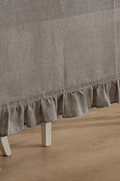 ÖDEL HOME Linen Ruffle Table Cloth