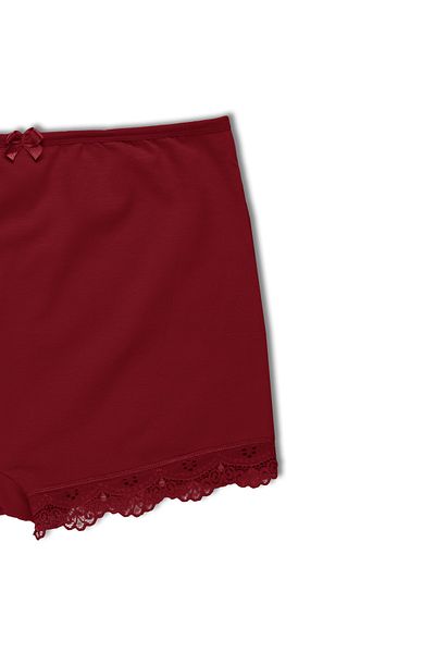 HNX Burgundy Lace Women's Tights Shorts