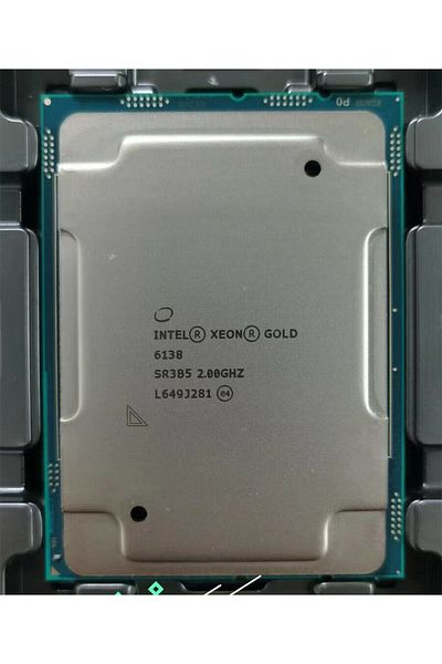 Intel ® Xeon® Gold 6138 Processor 27.5m Cache, 2.00 Ghz Turbo 3.7 Ghz Fclga3647 Socket Processor