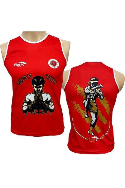 Pars Muay Thai Atleti Federasyon Logolu Dijital Baskılı Prs-4000