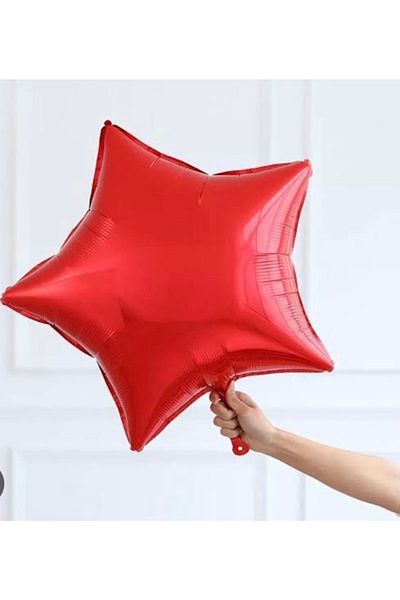 Deniz Party Store Red Star Foil Balloon 18 Inch 45cm 1 Piece