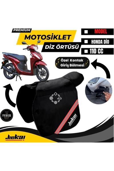 JİEKAİ Honda Dio 110 Diz Örtüsü Rüzgar - Soğuk Geçirmez A Kalite