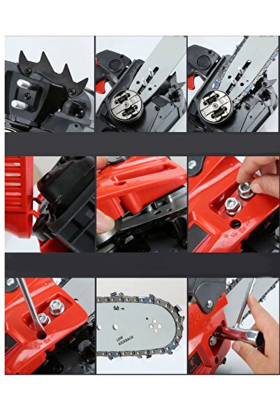 STAXX POWER 25cc Portatif Mini Benzinli Testere 30cm 13000rpm 1000w Benzinli Dal Budama Kesme Bıçkı Testeresi