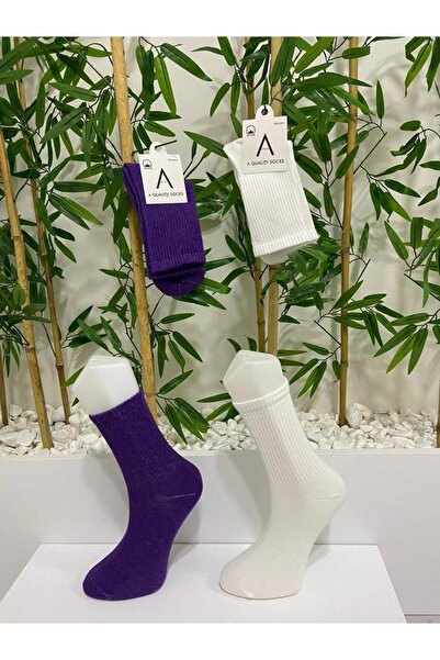 AyganStore Unisex Orginal Spor Dikişsiz Yıkamalı 2 Çift Çorap