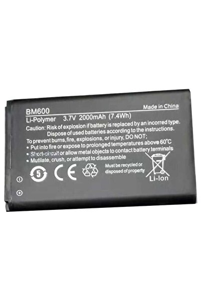 Genel Markalar Bm600 Li-polymer 3.7v 2000 Mah (7.4wh) Batarya Pil