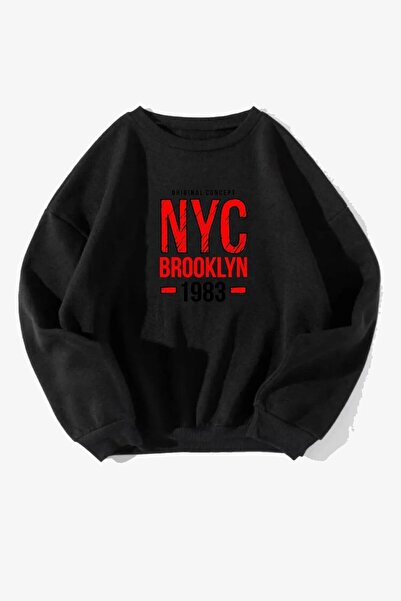 Rokeby Hanorac oversize unisex cu imprimeu Nyc