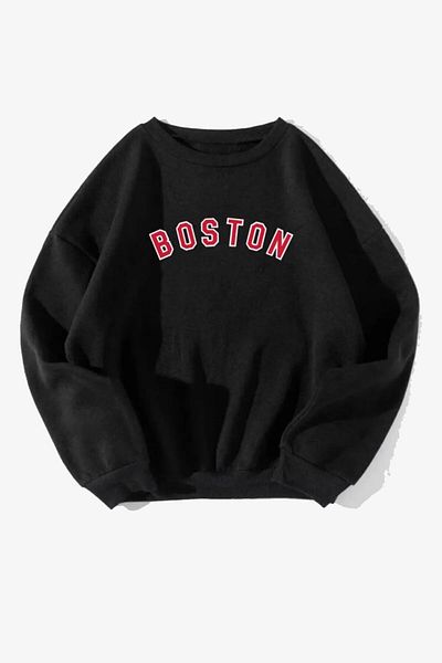 Rokeby Hanorac oversize unisex cu imprimeu Boston