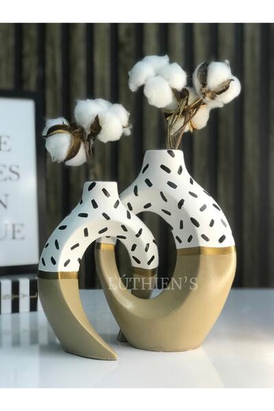 Luthien Set de cupcake cu cafea cu lapte și vază pentru iubit