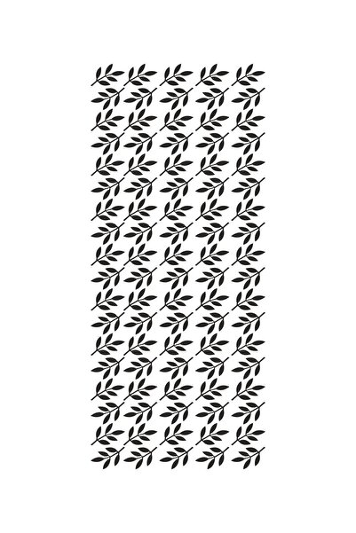 Piksel Grafik Minimalist Leaves Wall Sticker