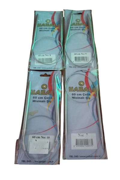 Yabalı 60 Cm Steel Signal Skewer Set 4 Pieces Large Numbers No:7/8/9/10