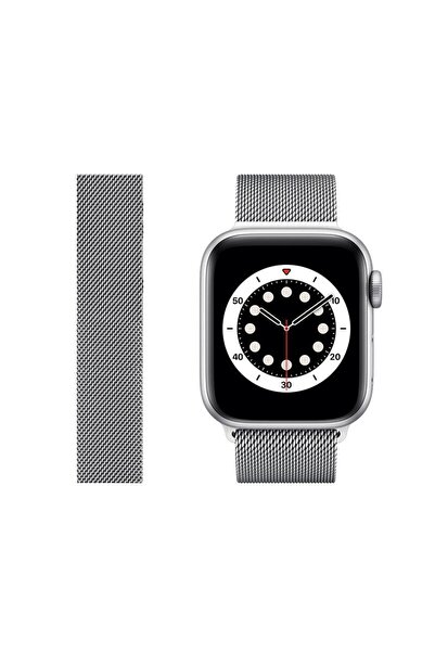 Nezih Case Apple Watch 2/3/4/5/6/7/8/9/se 38mm 40mm 41mm Mıknatıslı Örgü Hası...