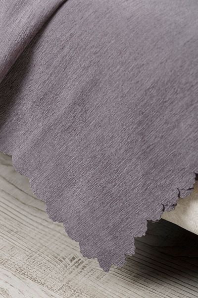 VELERDE HOME Velerde Anthracite Chenille Double Sided Sofa Bed Sofa Cover Shawl