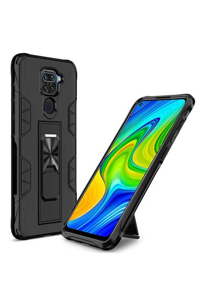 ZM STORE Xiaomi Redmi Note 9 Zore Kılıf Tank Zırh Metal Yüzüklü Mıknatıslı St...