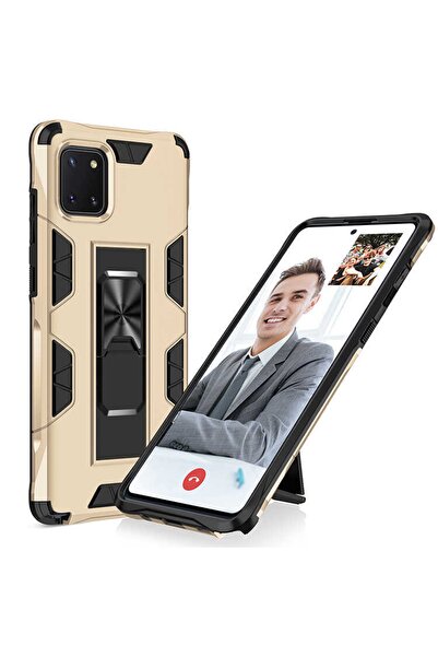 ZM STORE Samsung Galaxy A81 (note 10 Lite) Zore Kılıf Tank Zırh Metal Yüzüklü...