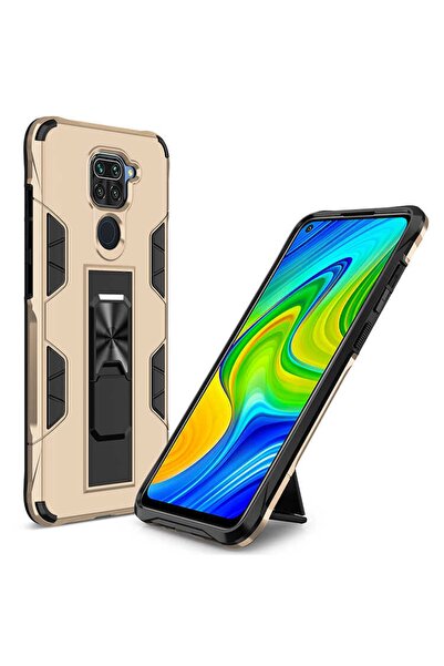 ZM STORE Xiaomi Redmi Note 9 Zore Kılıf Tank Zırh Metal Yüzüklü Mıknatıslı St...